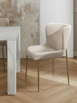 Sedia Imbottita In Velluto Tess