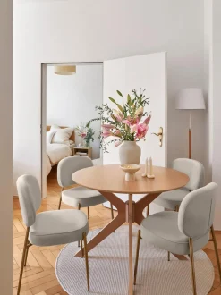 Sedia Imbottita In Velluto Viggo