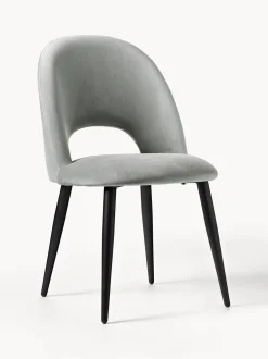 Sedia Imbottita In Velluto Rachel