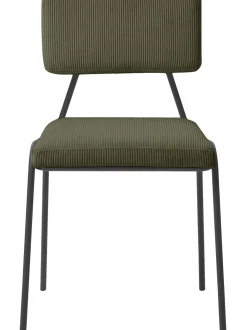 Sedia Imbottita In Velluto A Coste Mats 2 Pz