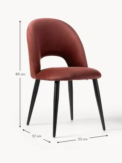 Sedia Imbottita In Velluto Rachel