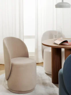 Sedia Imbottita In Velluto Zeyno