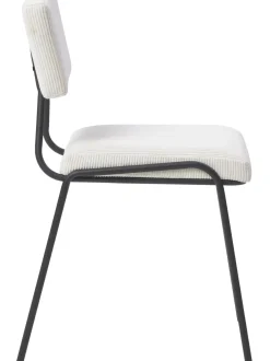 Sedia Imbottita In Velluto A Coste Mats 2 Pz