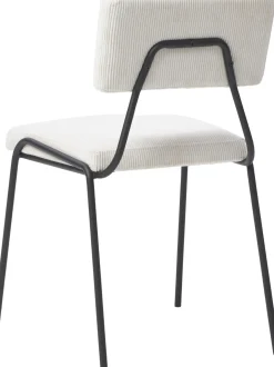 Sedia Imbottita In Velluto A Coste Mats 2 Pz