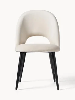 Sedia Imbottita In Velluto Rachel