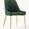 Sedia Imbottita In Velluto Ava