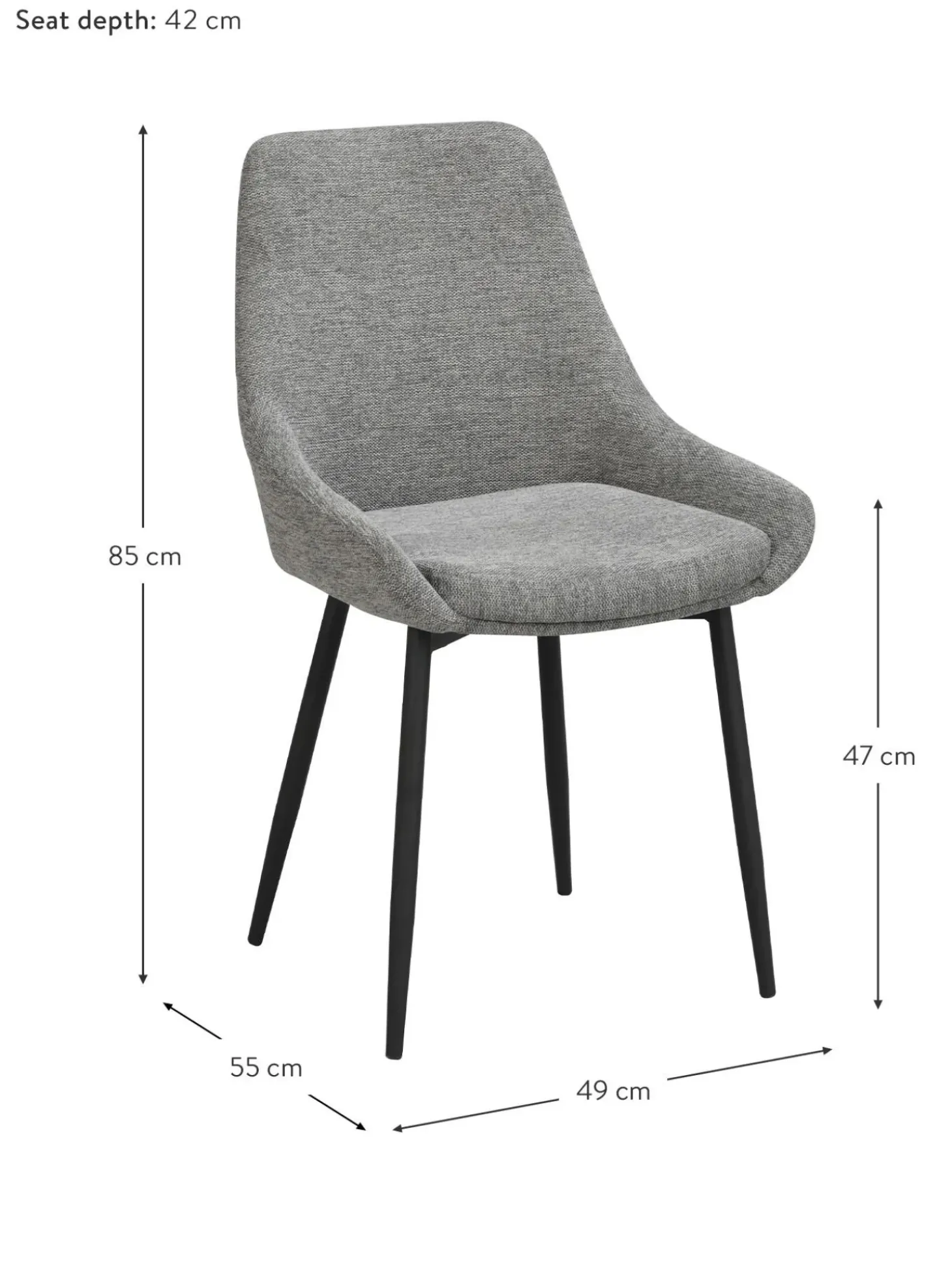 Sedia Imbottita Sierra 2 Pz