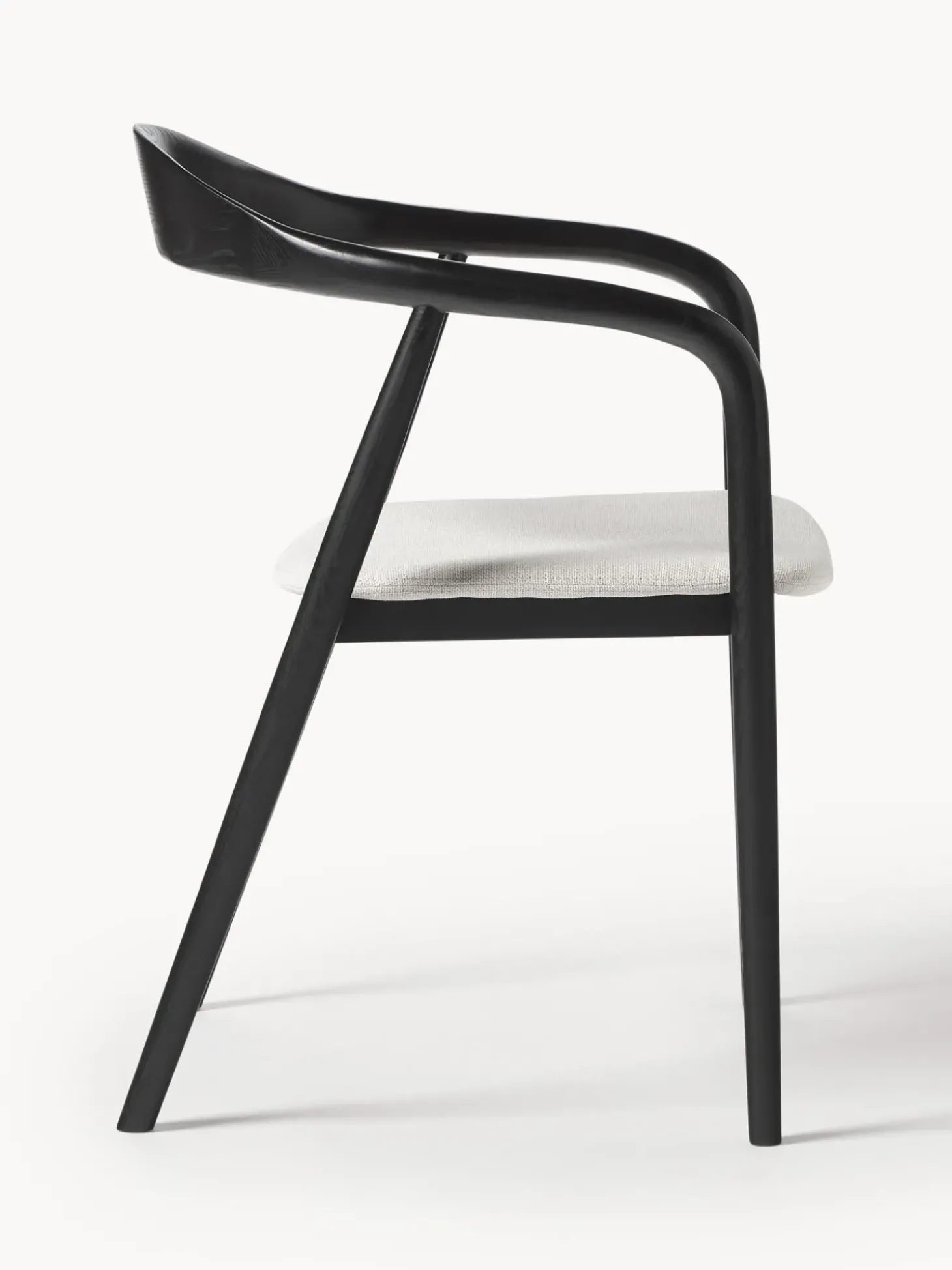 Sedia In Legno Con Braccioli E Cuscino Angelina