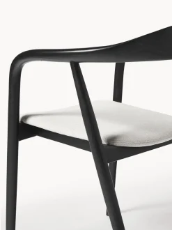 Sedia In Legno Con Braccioli E Cuscino Angelina