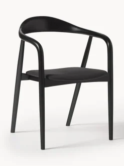 Sedia In Legno Con Braccioli E Cuscino Angelina