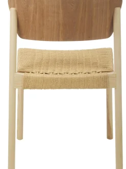 Sedia In Legno Con Seduta In Rattan Danny 2 Pz