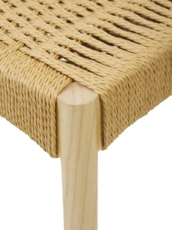 Sedia In Legno Con Seduta In Rattan Danny 2 Pz
