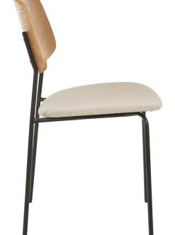 Sedia In Legno Con Seduta Imbottita Nadja 2 Pz