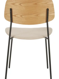 Sedia In Legno Con Seduta Imbottita Nadja 2 Pz