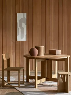 Sedia In Legno Di Quercia Outline