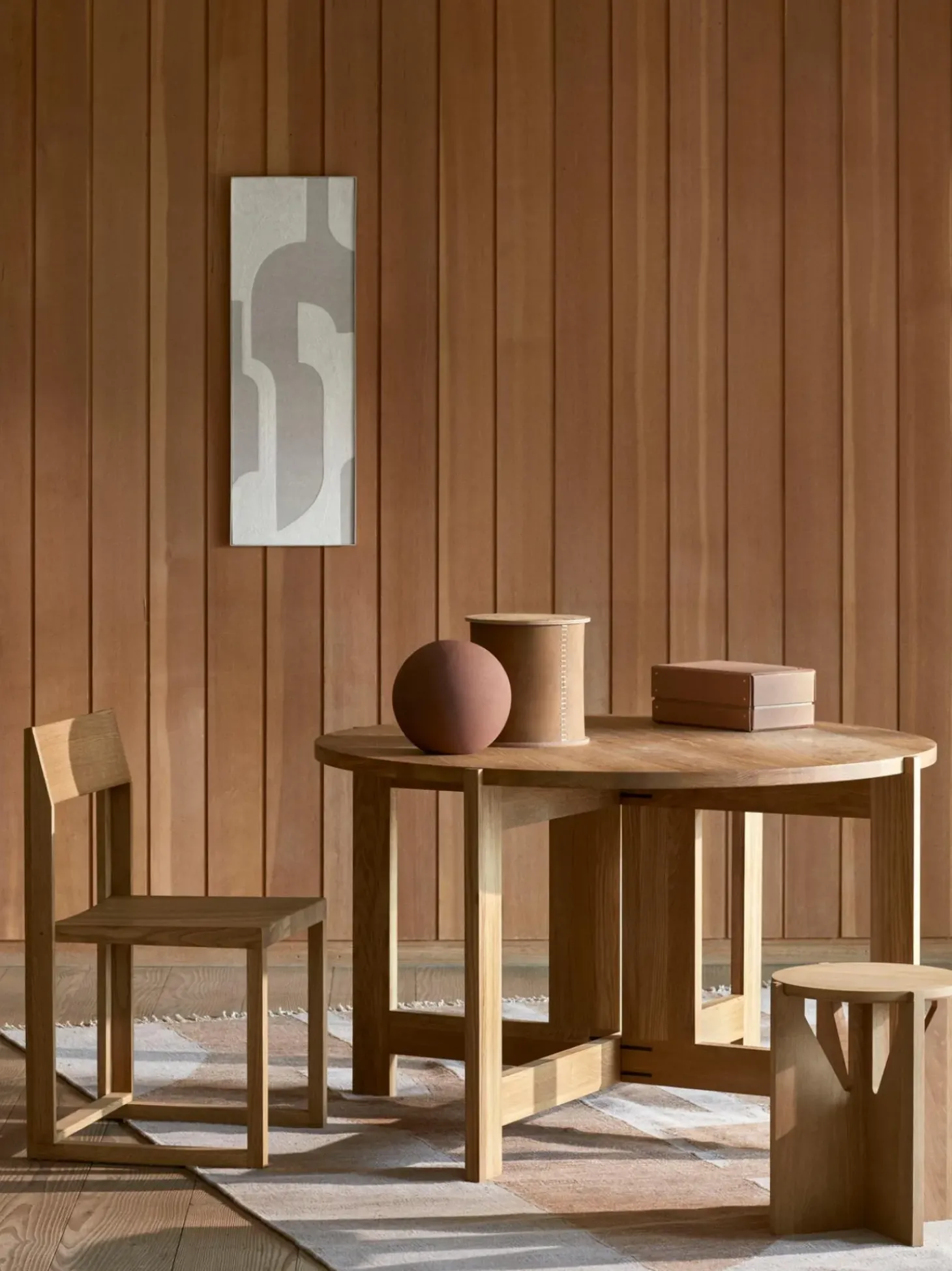 Sedia In Legno Di Quercia Outline