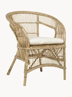 Sedia In Rattan Con Cuscino Consuelo
