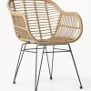 Sedia Intrecciata Con Braccioli Costa 2 Pz