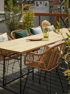 Sedia Intrecciata Con Braccioli Costa 2 Pz