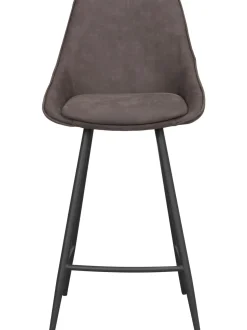 Sediada Bar In Velluto Con Gambe In Metallo Sierra