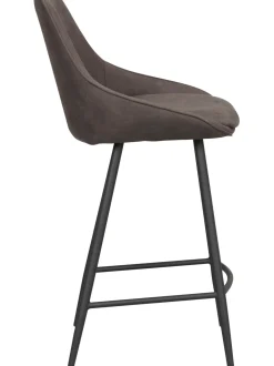 Sediada Bar In Velluto Con Gambe In Metallo Sierra