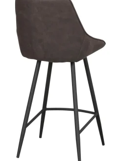 Sediada Bar In Velluto Con Gambe In Metallo Sierra