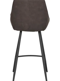 Sediada Bar In Velluto Con Gambe In Metallo Sierra