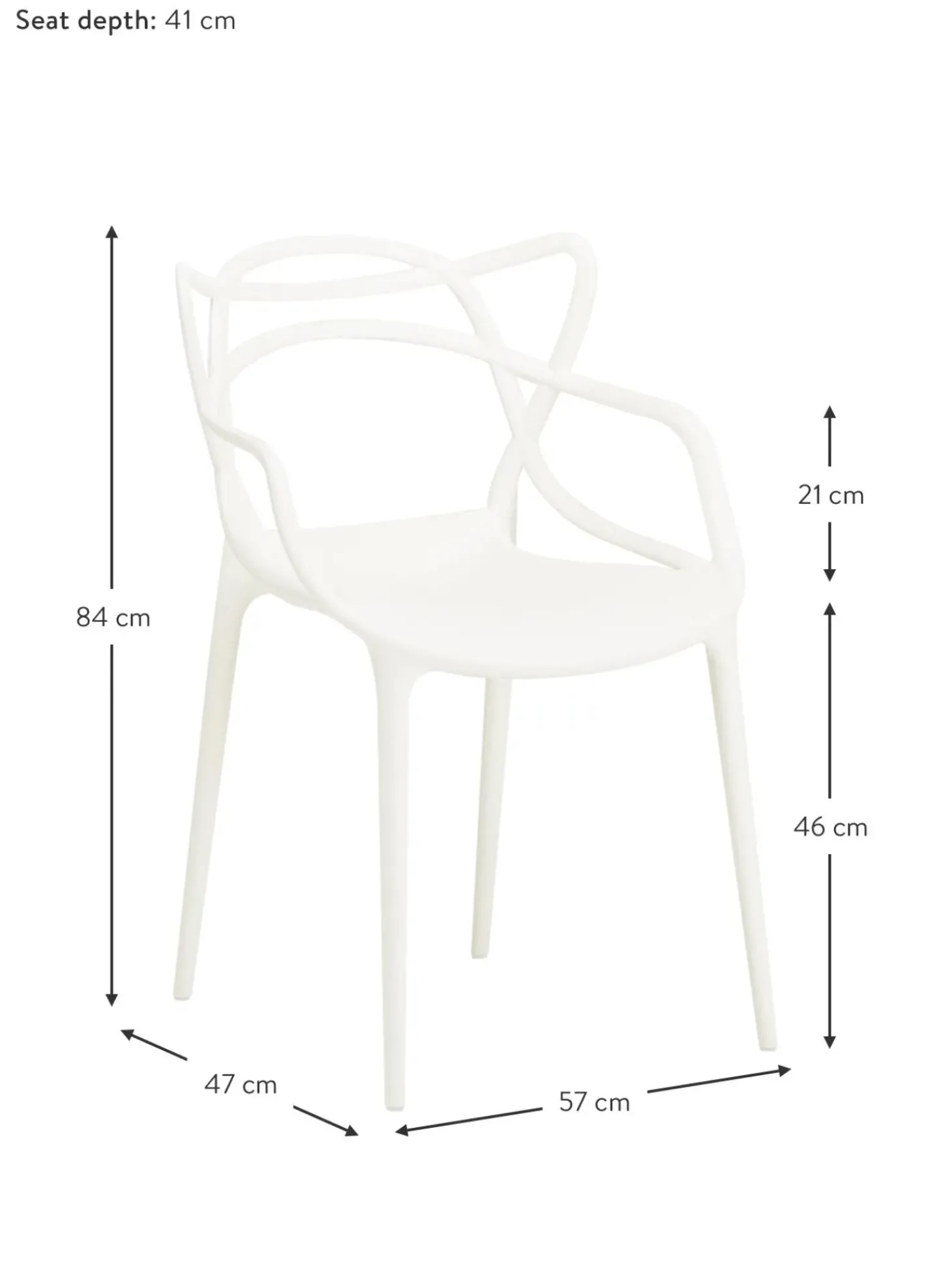 Sedie Con Braccioli Di Design Masters 2 Pz