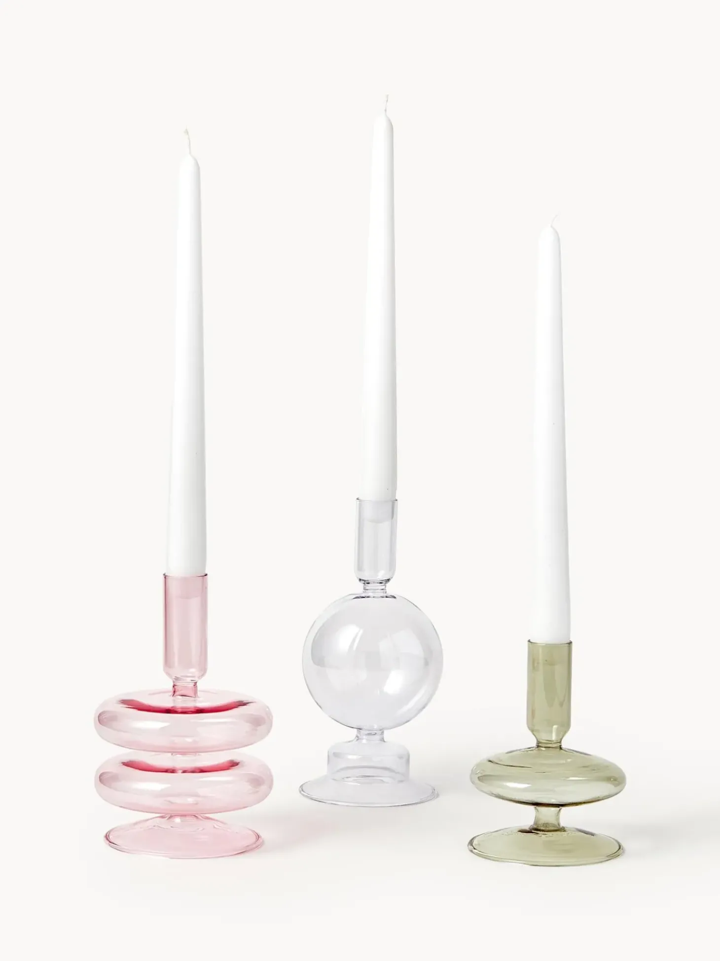 Set 3 Candelabri In Forma Organica Clea