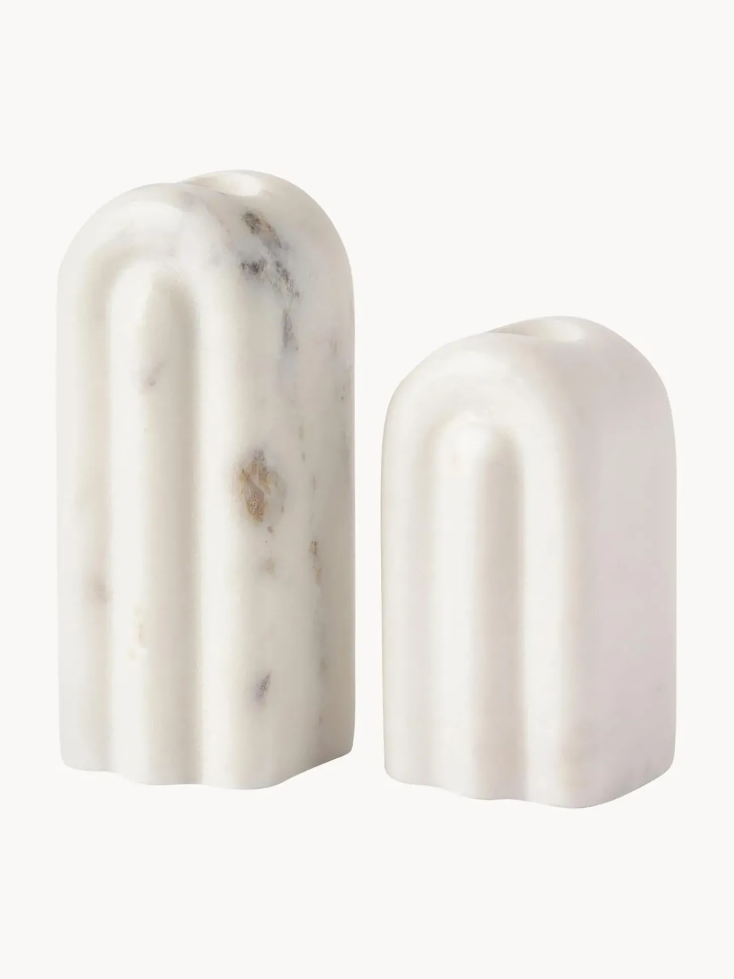 Set 2 Candelabri In Marmo Malie