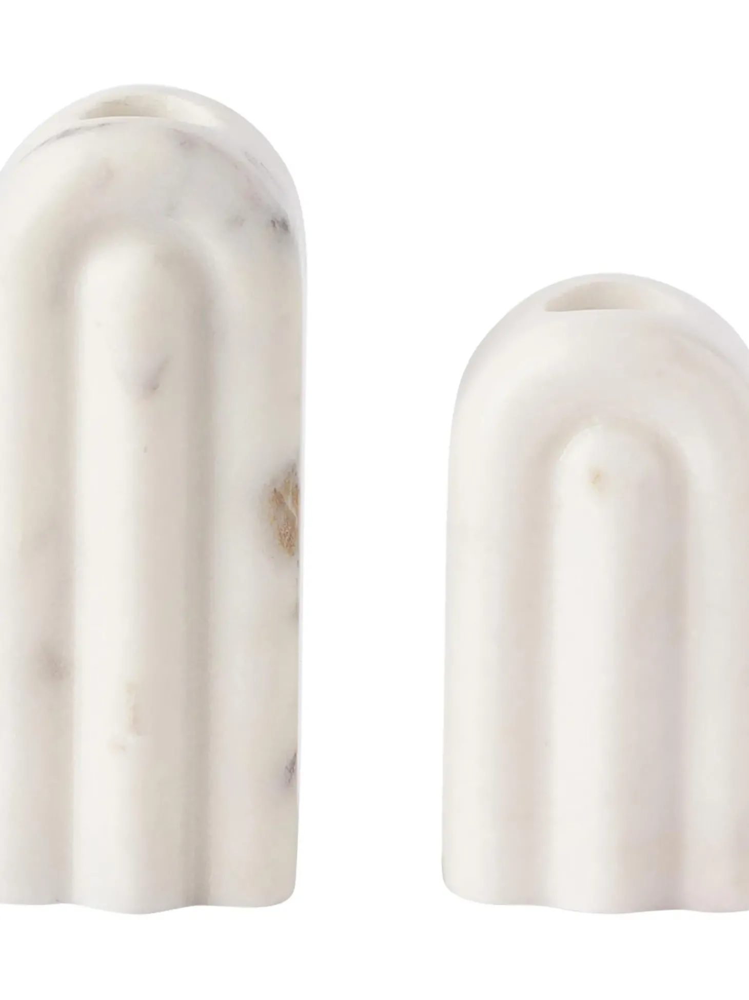 Set 2 Candelabri In Marmo Malie