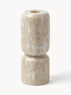 Set 2 Candelabri In Marmo Como