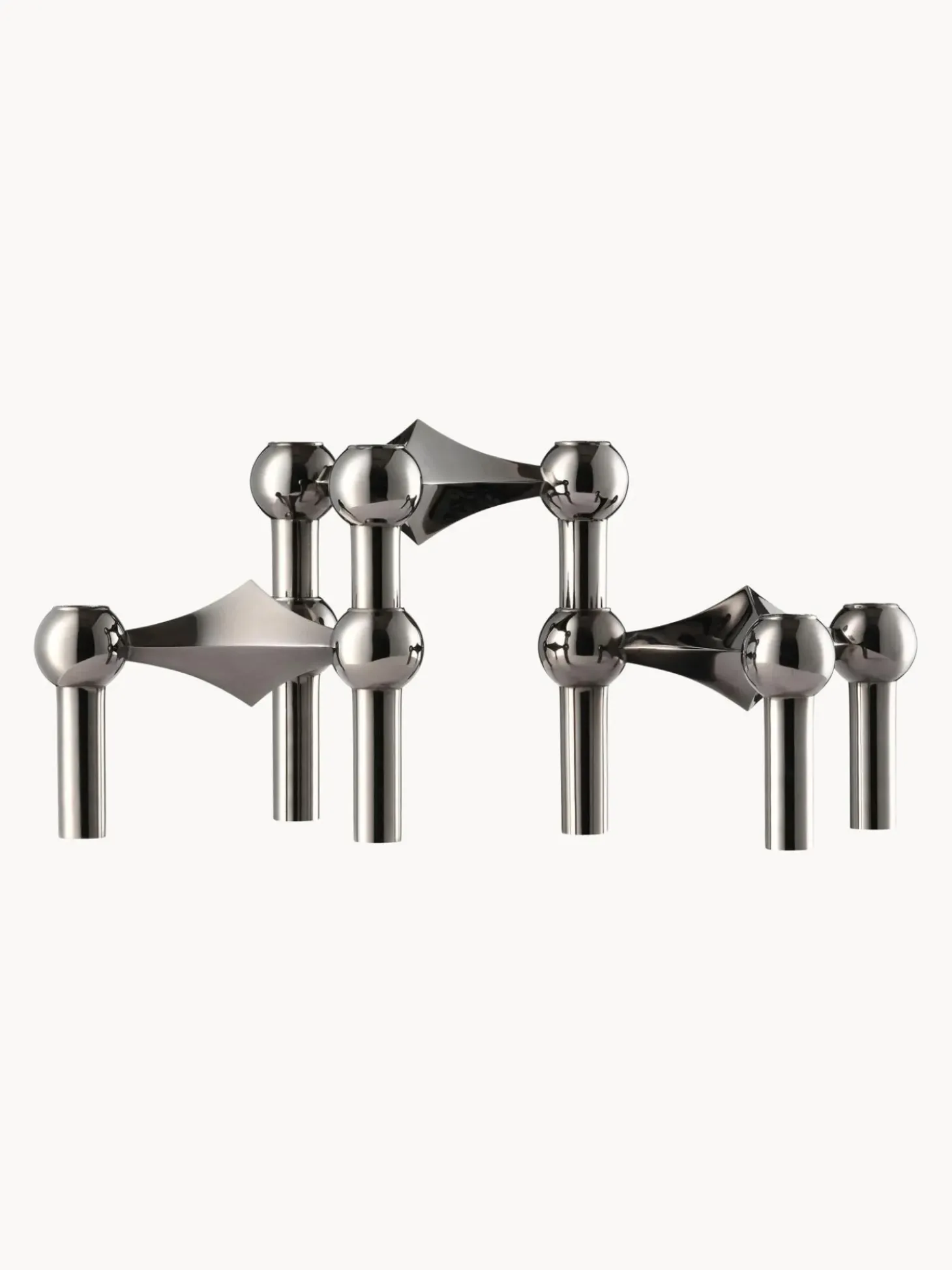 Set 3 Candelabri Stoff Nagel