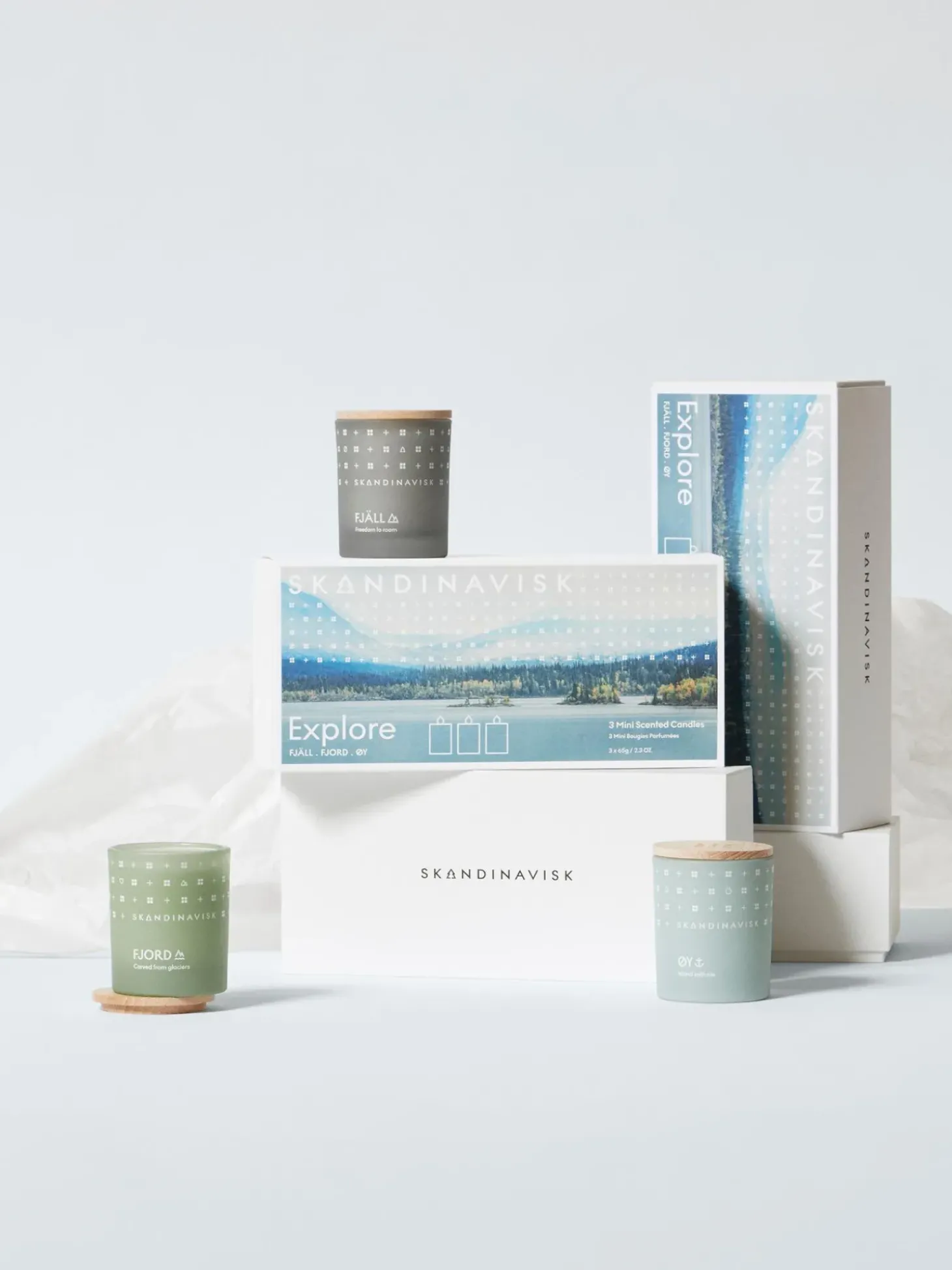 Set 3 Candele Profumate Explore