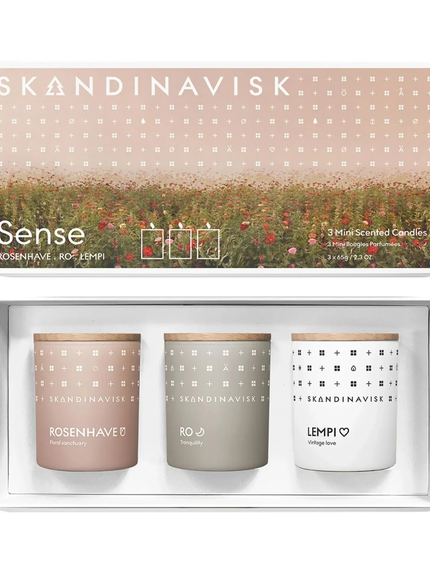 Set 3 Candele Profumate Sense