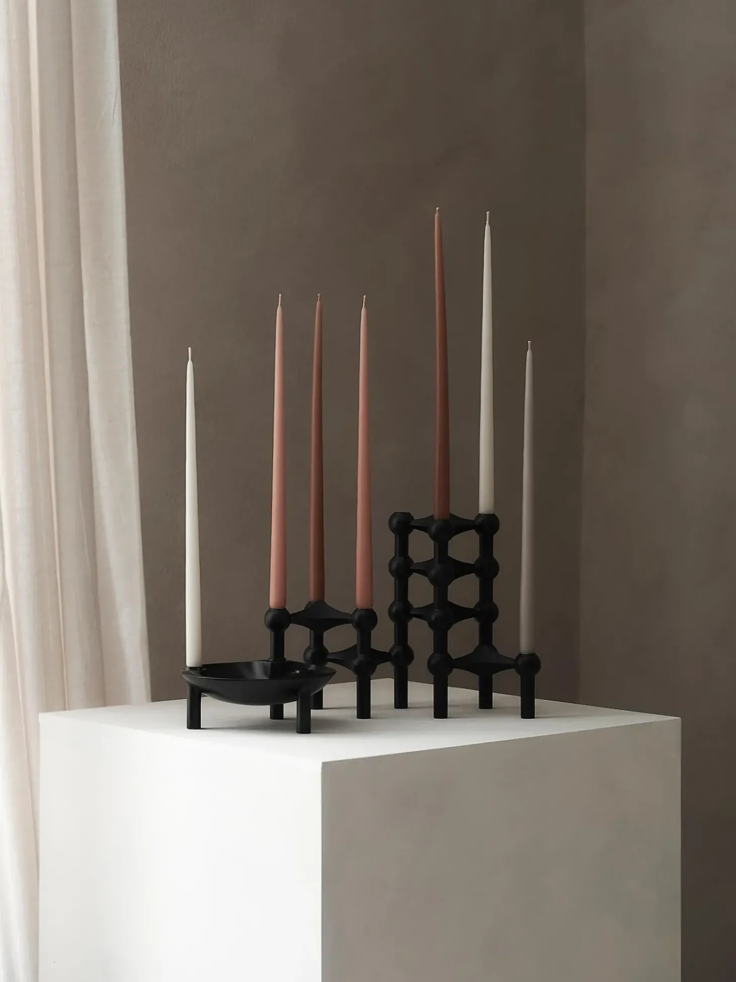 Set 6 Candele Sottili A Bastoncino Stoff Nagel