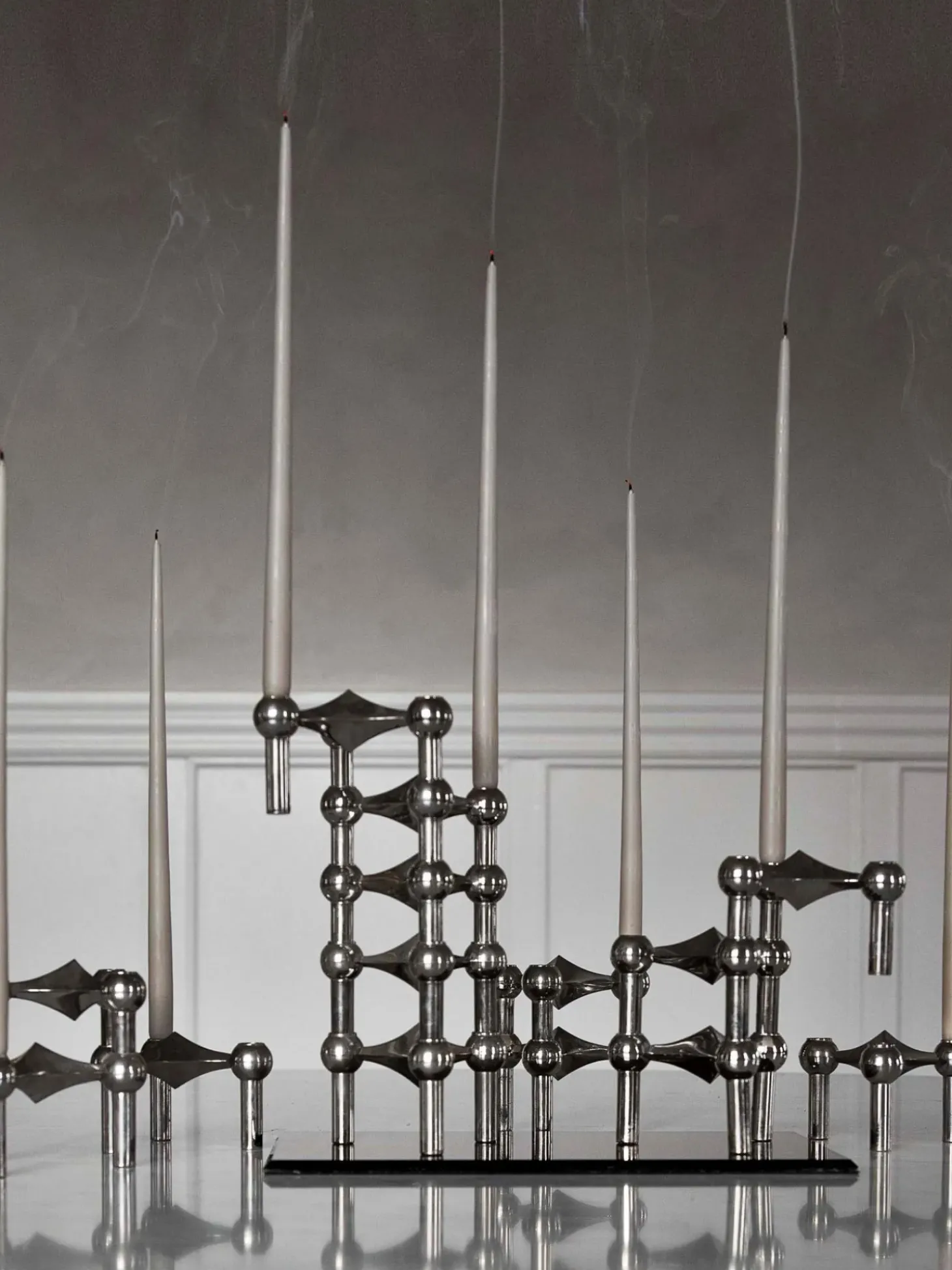 Set 6 Candele Sottili A Bastoncino Stoff Nagel