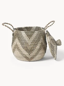 Set 2 Cesti Con Coperchio Mija