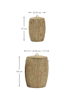 Set 2 Cesti Con Coperchio Laun