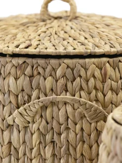 Set 2 Cesti Con Coperchio Laun