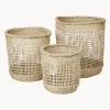 Set 3 Cesti Fatti A Mano Zues