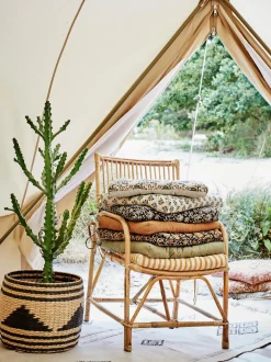 Set 2 Cesti Portaoggetti In Vimini Di Giunco Pyramid