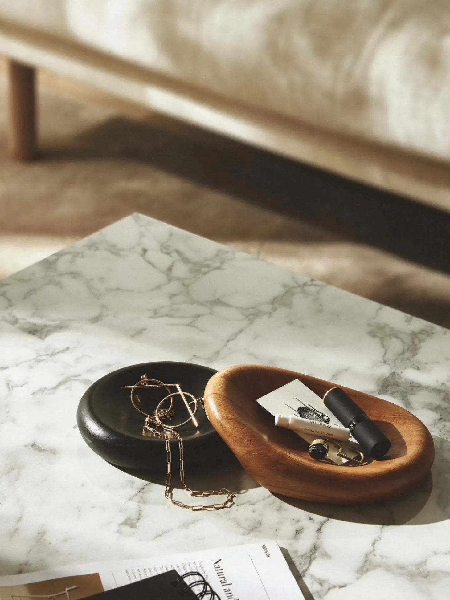 Set 2 Ciotole Decorative In Forma Organica Celeb