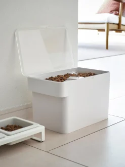 Set 2 Contenitori Per Cibo Per Animali Con Misurino Tower