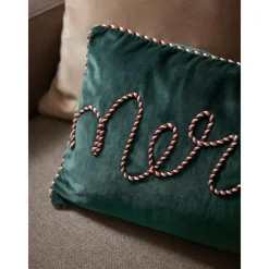 Set 2 Copricuscini In Velluto Verde Jolly*Westwing Collection Online