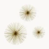 Set 3 Decorazioni Da Parete In Metallo Ray