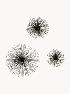 Set 3 Decorazioni Da Parete In Metallo Ray