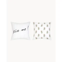 Set 2 Federe Arredo Di Design Con Vischio Di Kera Till Mistletoe*Westwing Collection Hot