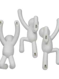 Set 3 Ganci Appendiabiti Da Parete Buddy