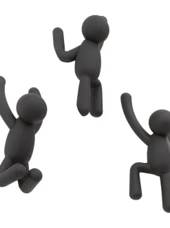 Set 3 Ganci Appendiabiti Da Parete Buddy